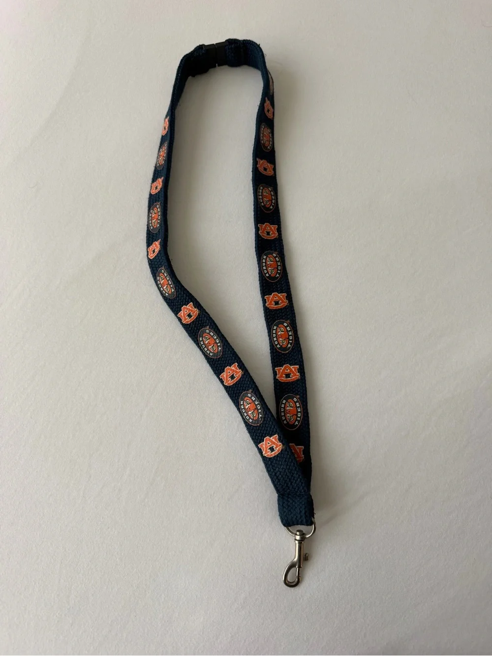 Navy and Orange Team Logo Lanyard Key & Card Holder